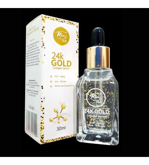 Rivaj UK 24K Gold Collagen Face Serum 30ml